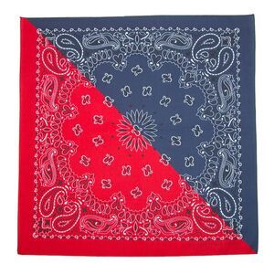 CTM Split Paisley Print Bandana